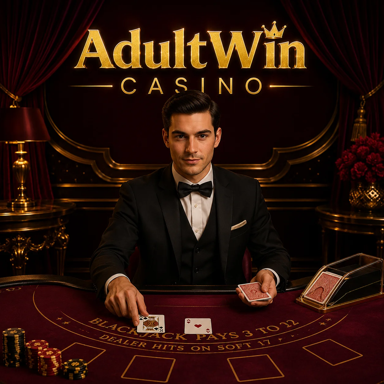 The VIP live floor at AdultWin Casino